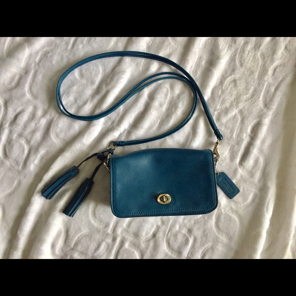Coach crossbody cobalt blue